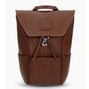 Wool & Oak WINGS Backpack Oak Brown Leather Technical Bag